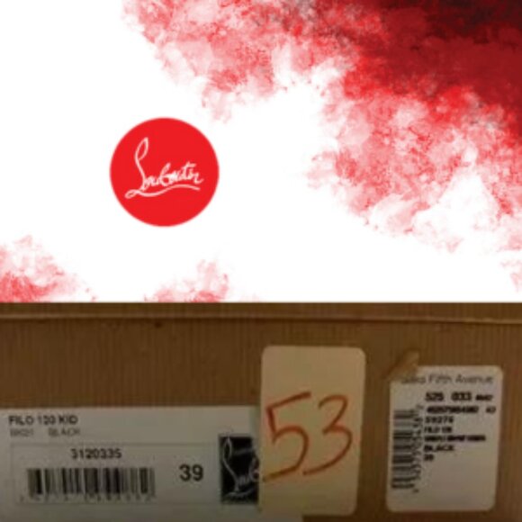 Christian Louboutin Filo 120 Black Size 39 - Picture 5 of 5